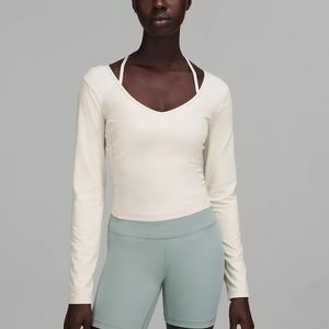 NWT lululemon Align™ Long Sleeve Shirt White Opal size 4 SOLD OUT